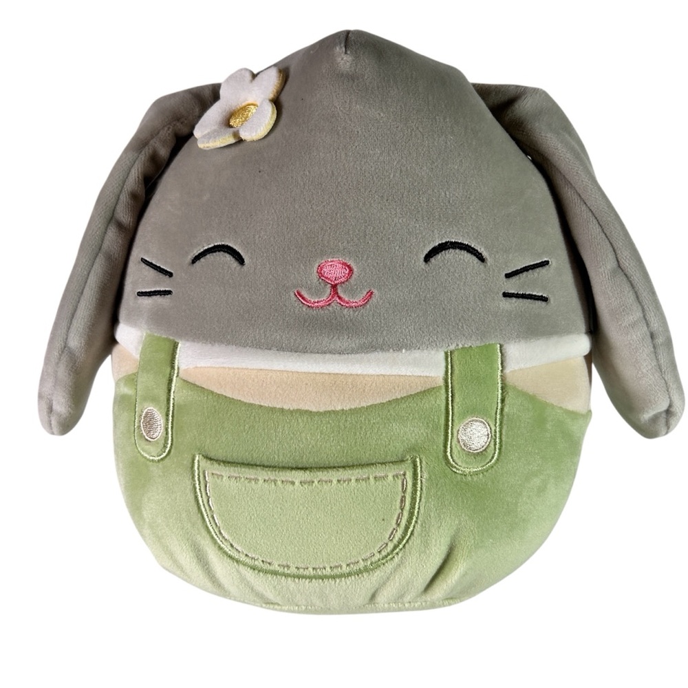Squishmallows Blake the Bunny Rabbit in Overalls Easter 2024 Exclusive